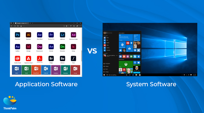 Application software vs system software